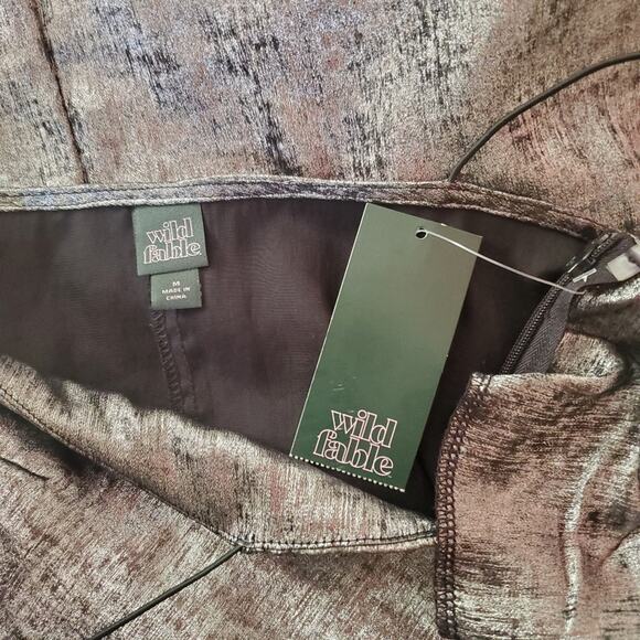 Wild Fable Gunmetal Spaguetti Straps Shift Mini Dress Size M - Picture 6 of 7